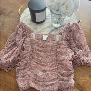 Floral Pink Women's Top